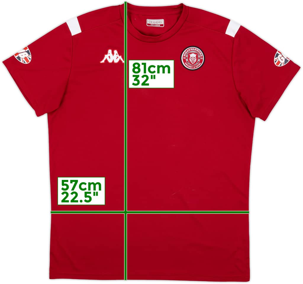 2024-25 Wigan Warriors Kappa Training Shirt - 9/10 - (3XL)
