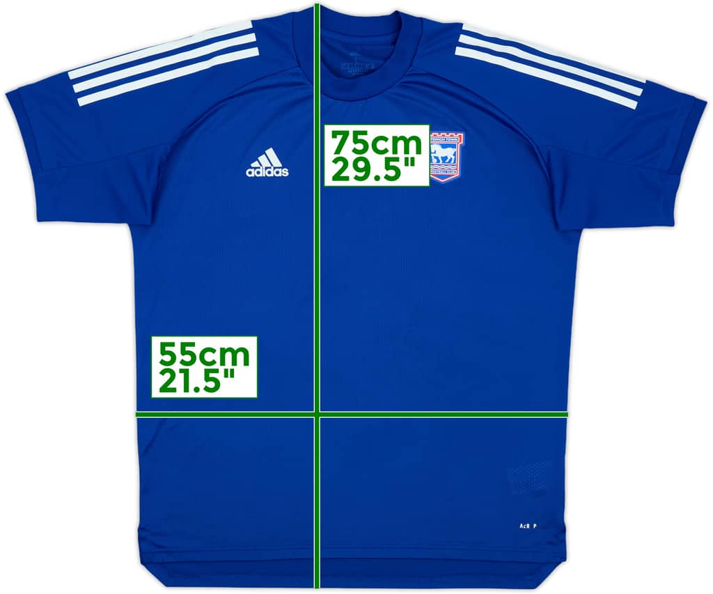 2019-20 Ipswich adidas Training Shirt - 8/10 - (L)