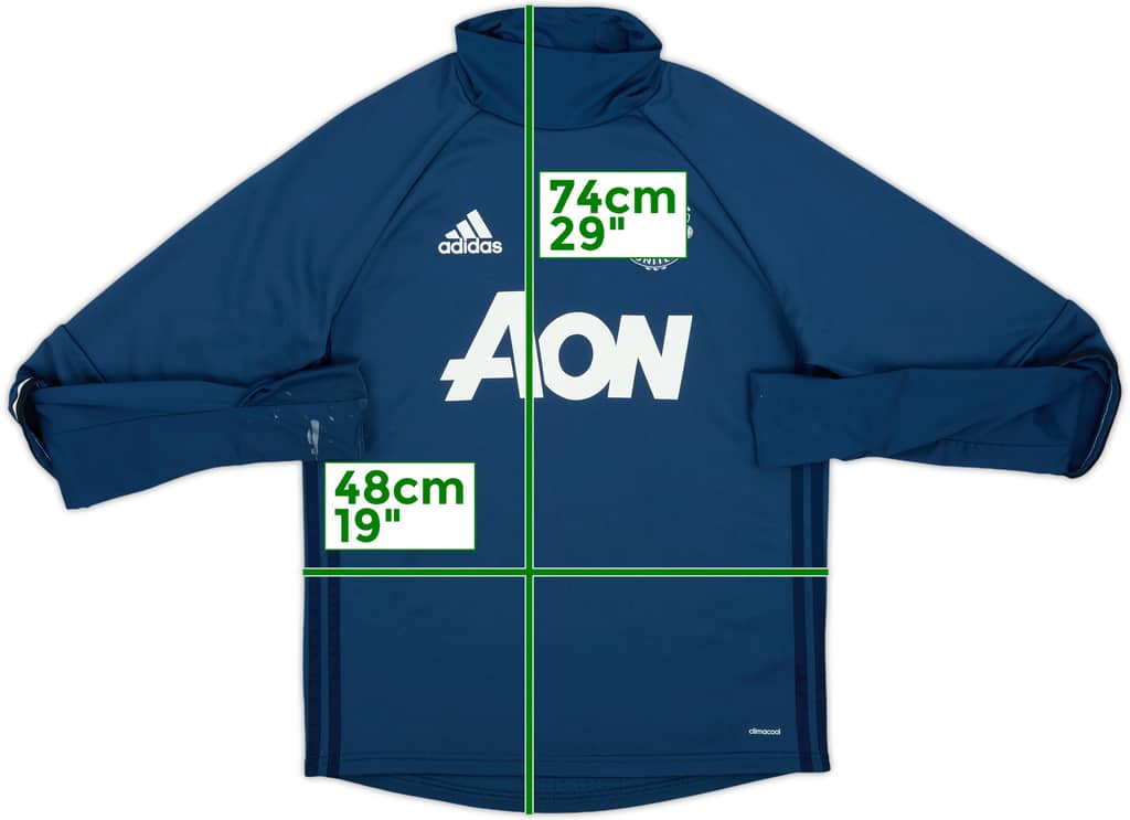 2016-17 Manchester United adidas Training Top - 6/10 - (S)