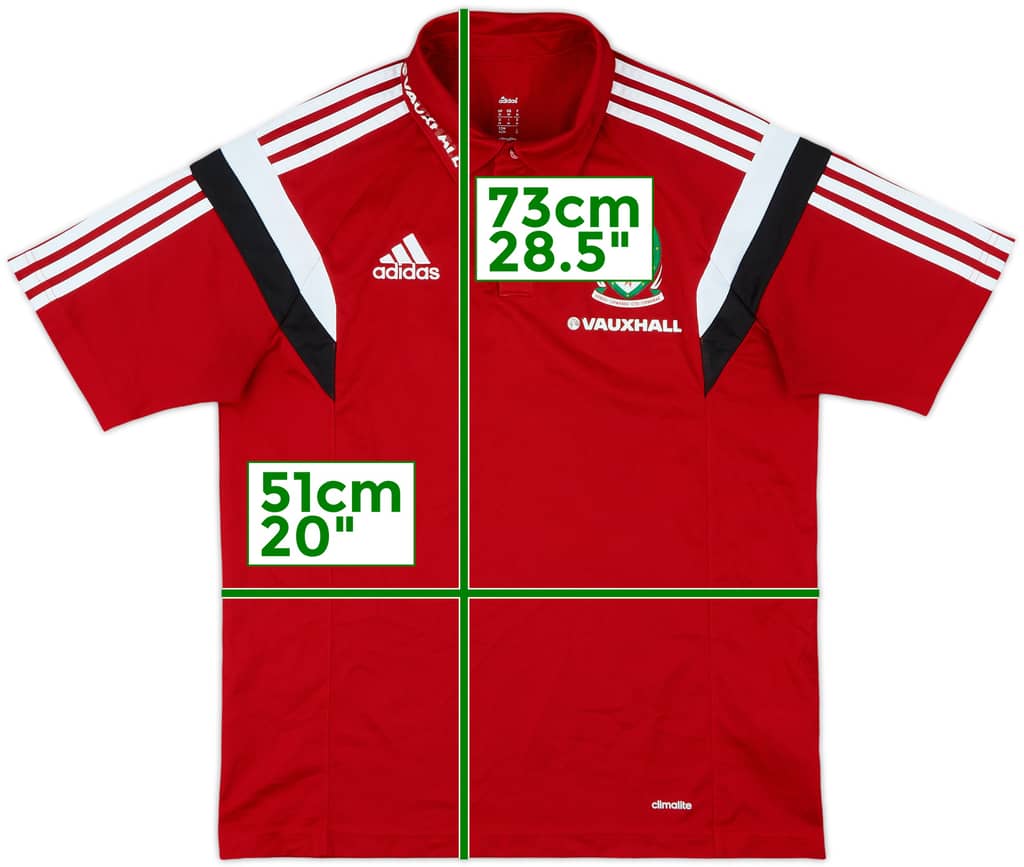 2013-14 Wales adidas Polo Shirt - 5/10 - (M)