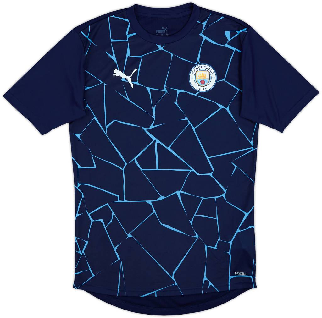 2020-21 Manchester City Puma Pre-Match Training Shirt - 10/10 - (S)