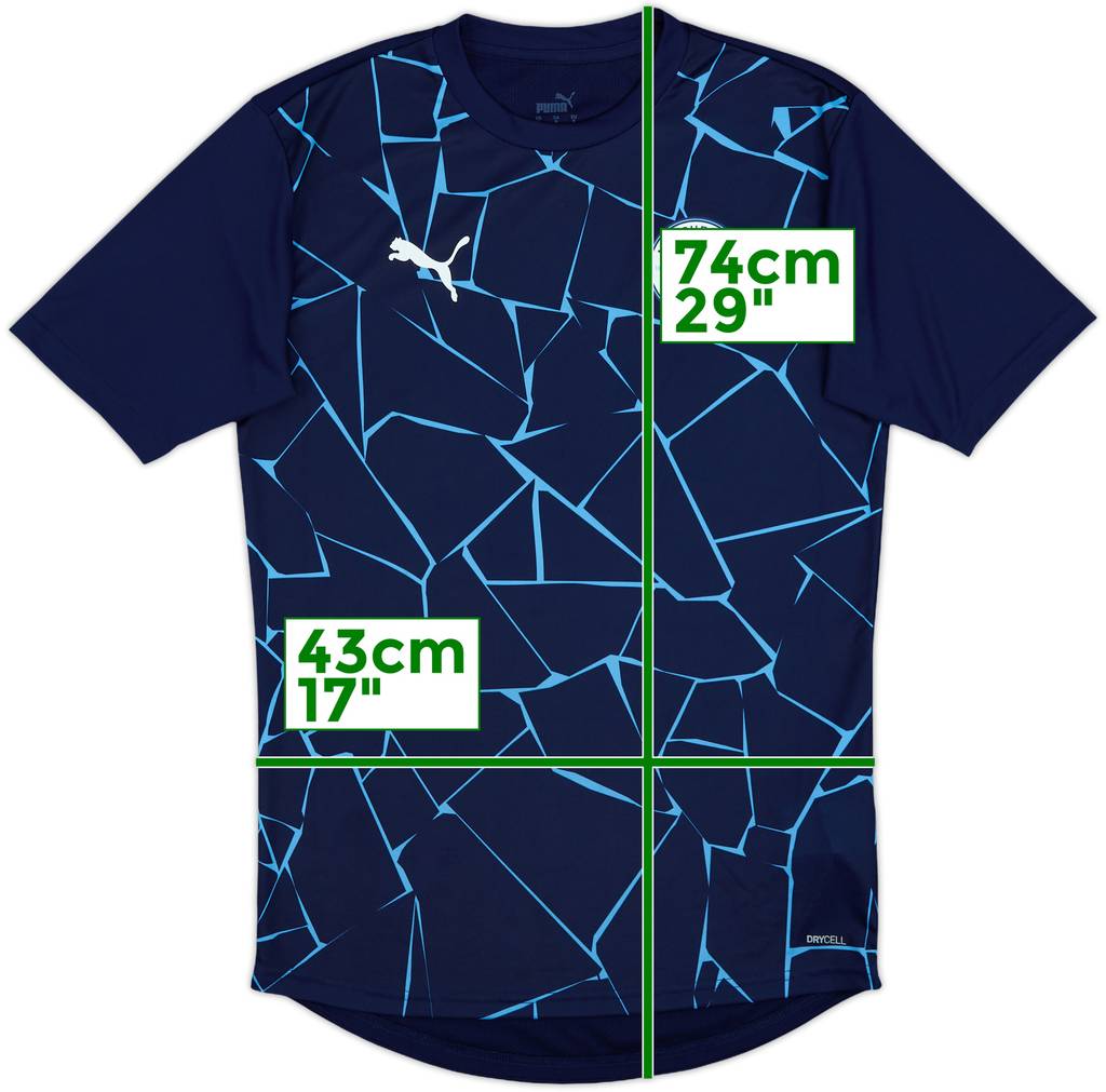 2020-21 Manchester City Puma Pre-Match Training Shirt - 10/10 - (S)