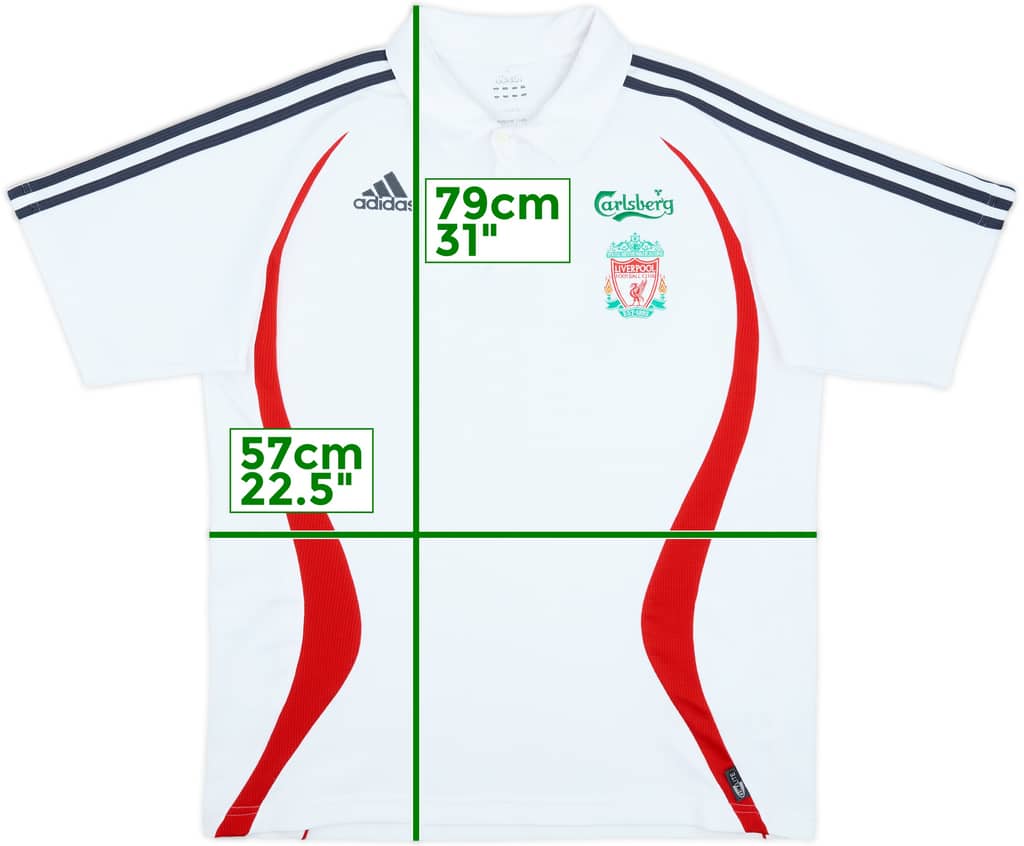 2006-07 Liverpool adidas Polo Shirt - 8/10 - (L)