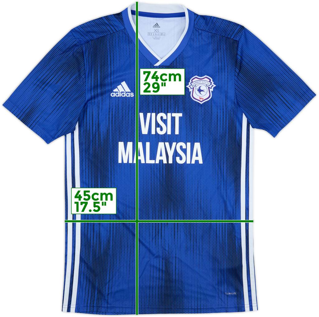2019-20 Cardiff City Home Shirt - 8/10 - (XS)