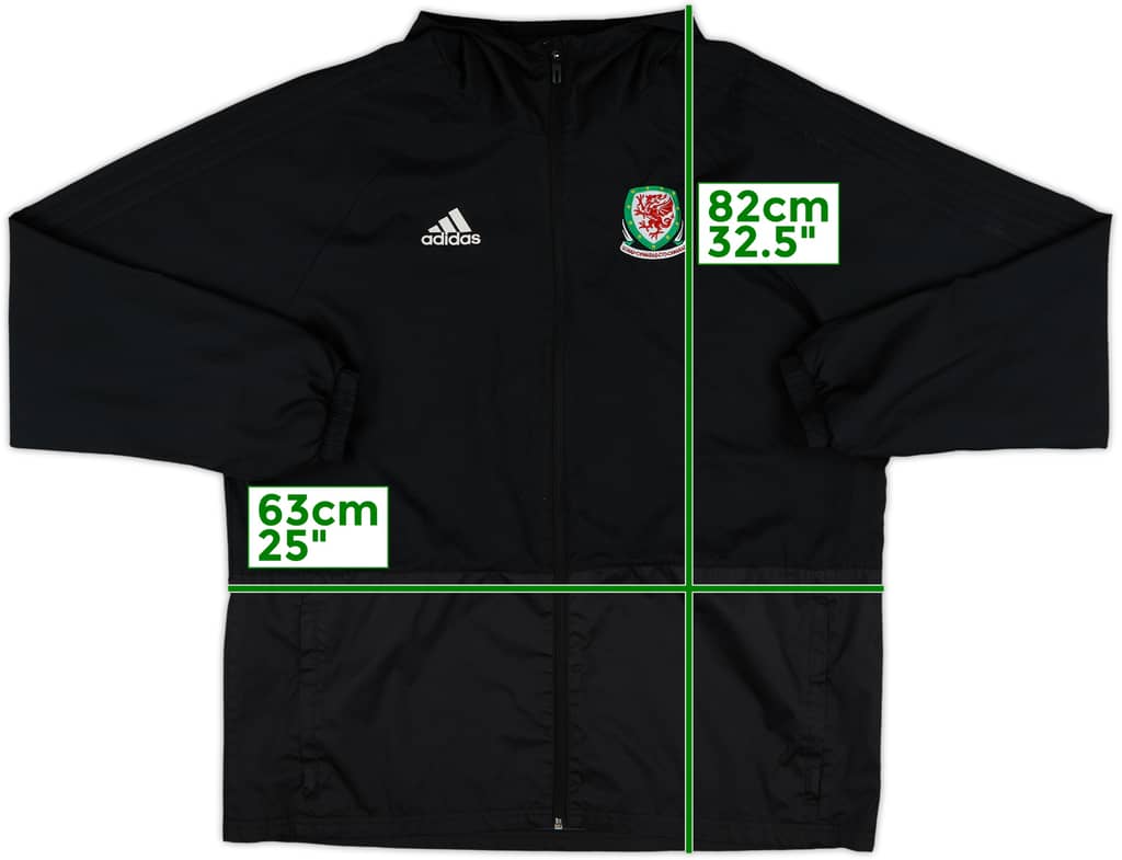 2018-19 Wales adidas Track Jacket - 9/10 - (XL)
