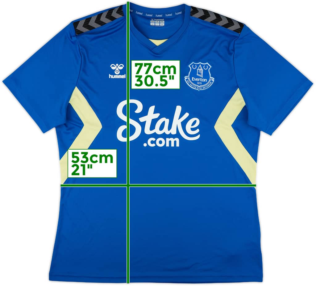 2023-24 Everton Hummel Training Shirt - 9/10 - (XL)