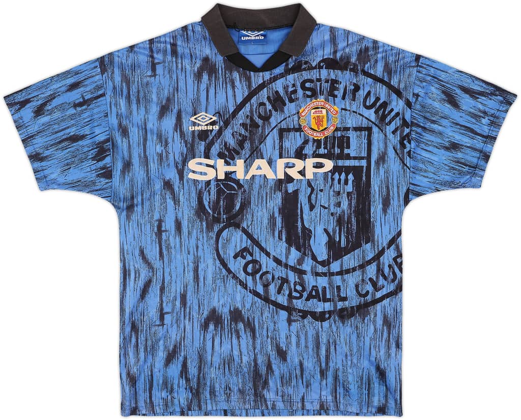 1992-93 Manchester United Away Shirt - 8/10 - (L)