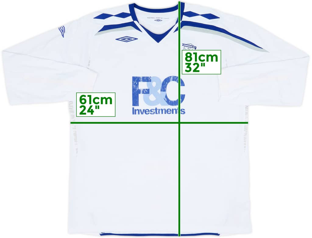 2007-08 Birmingham Away L/S Shirt - 5/10 - (XXL)