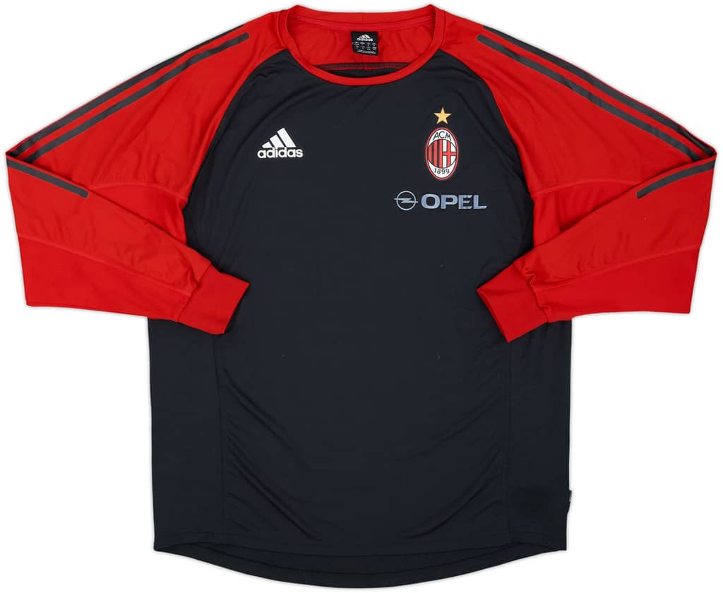 2005-06 AC Milan Player Issue adidas Training L/S Shirt - 5/10 - (L/XL)