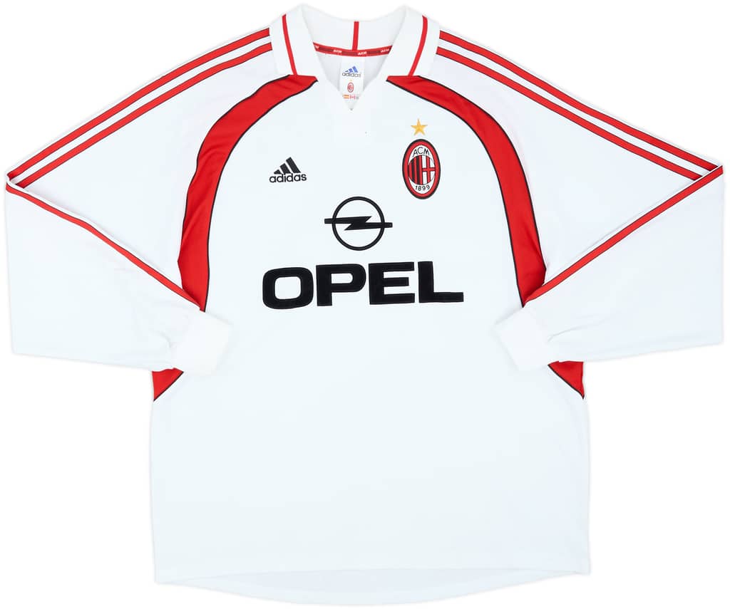 Camiseta de manga larga de visitante del AC Milan 2000-02 - 5/10 - (XL)