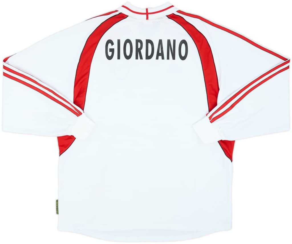 Camiseta de manga larga de visitante del AC Milan 2000-02 - 5/10 - (XL)