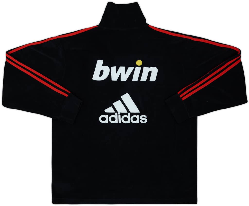 2007-08 AC Milan Player Issue adidas 1/4 Zip Drill Top #9 - 3/10 - (L)