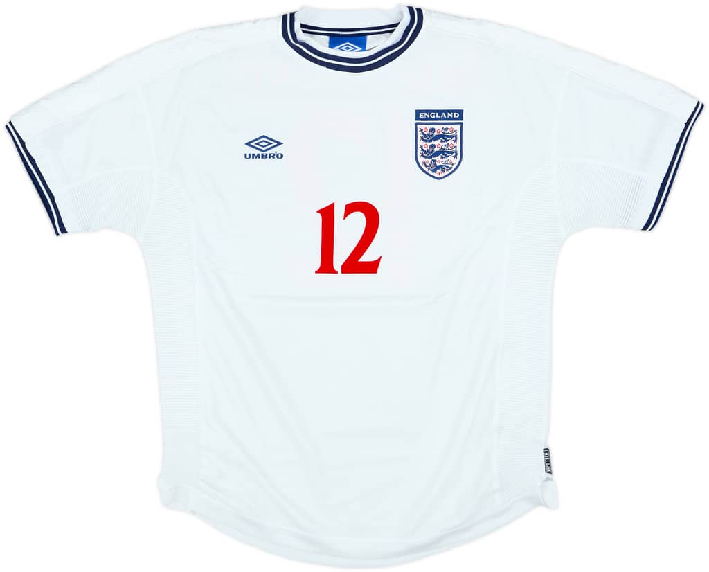 1999-01 England Home Shirt Southgate #12