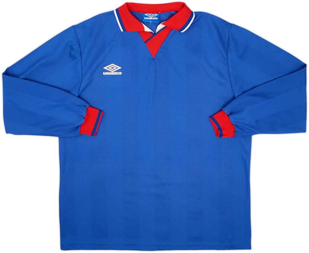 1990s Umbro Template L/S Shirt - 9/10 - (XL)