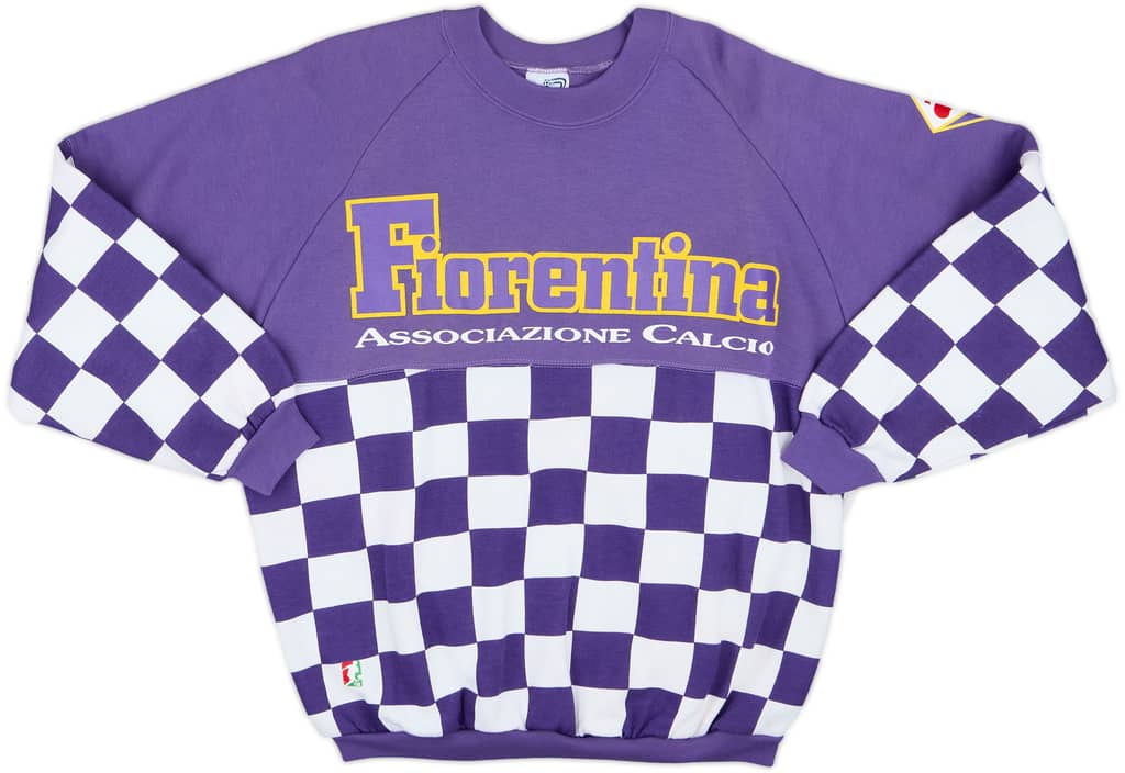 1990-91 Fiorentina Le Felpe Dei Grandi Club Sweat Top - 8/10 - (L)