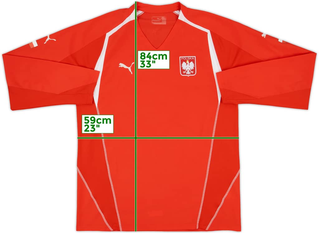 2006-08 Poland Away L/S Shirt - 8/10 - (XL)