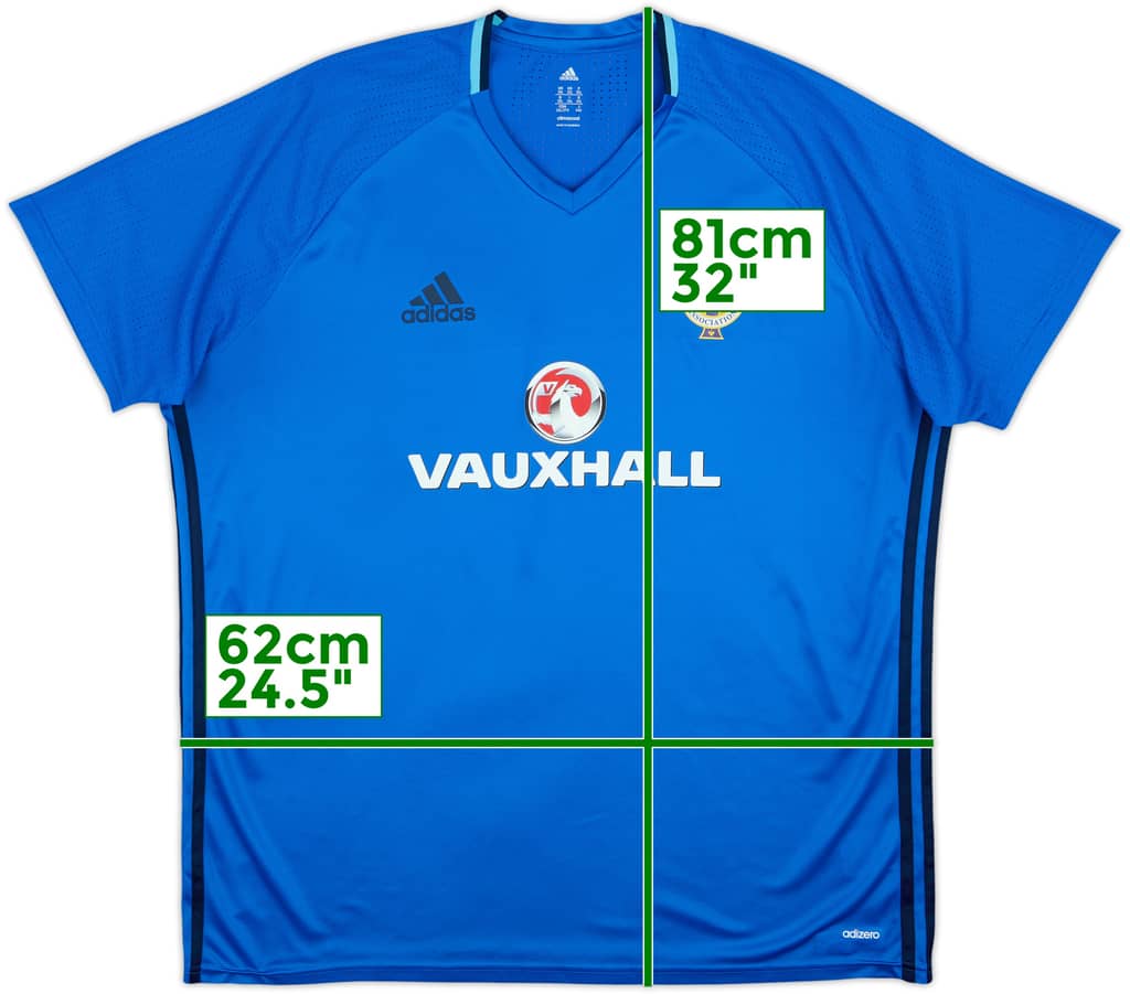 2016 Northern Ireland adidas Training Shirt - 9/10 - (XXL)
