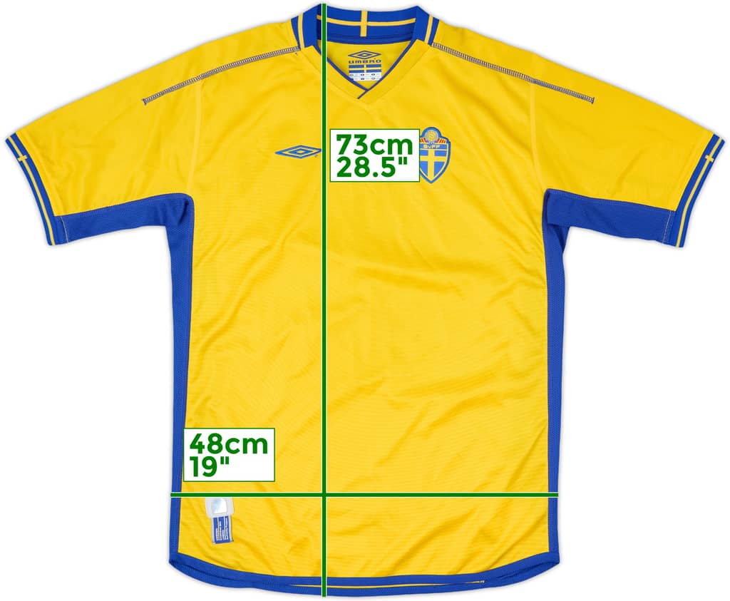 2003-04 Sweden Home Shirt - 7/10 - (XL.Boys)