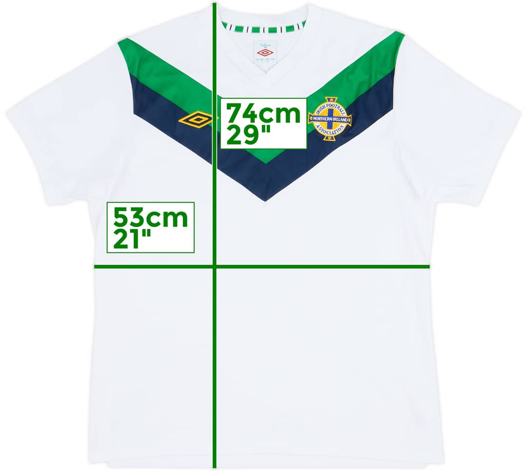 Camiseta de visitante de Northern Ireland 2011-12 - 9/10 - (L)