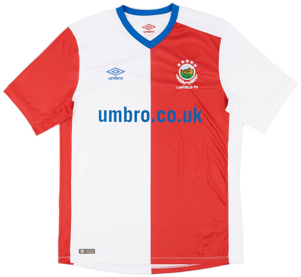2018-19 Linfield Away Shirt - 9/10 - (L)
