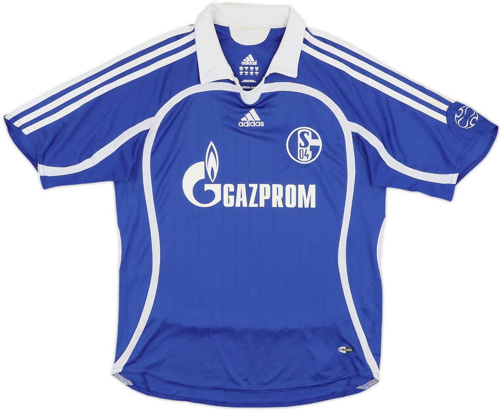 2007-08 Schalke Home Shirt - 8/10 - (M.Boys)