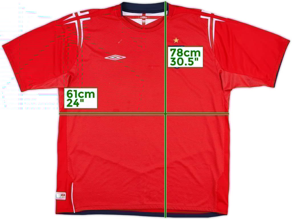 2004-06 England Away Shirt - 5/10 - (XXL)