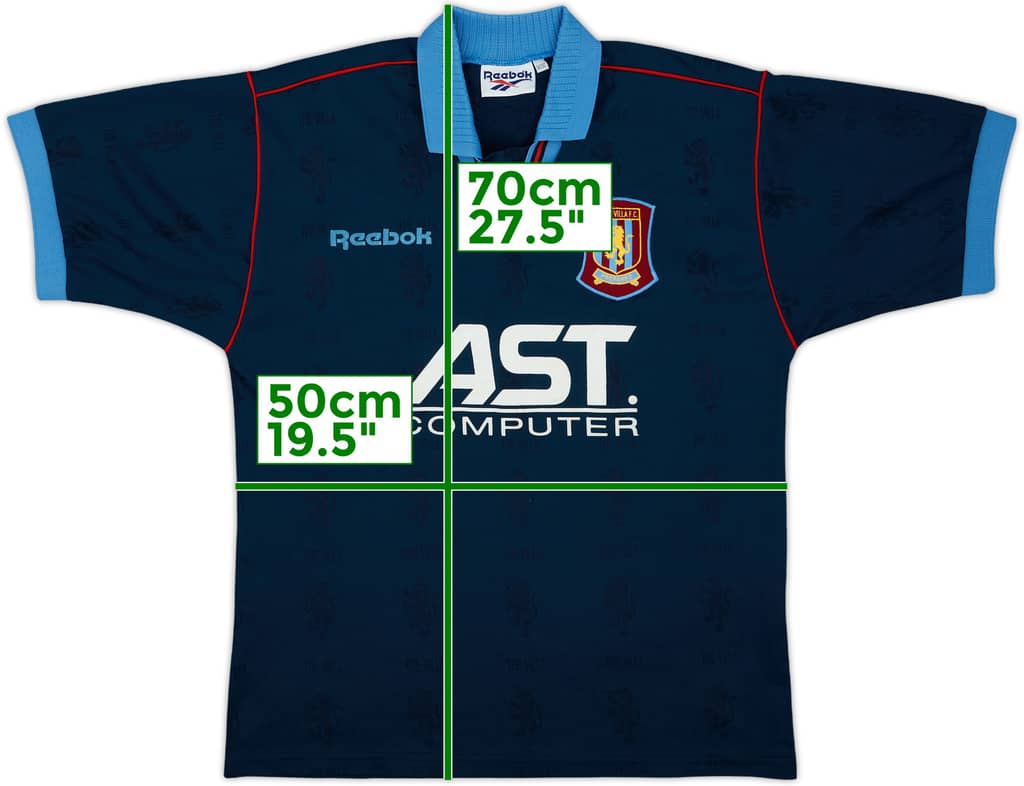 1995-97 Aston Villa Away Shirt - 8/10 - (S)