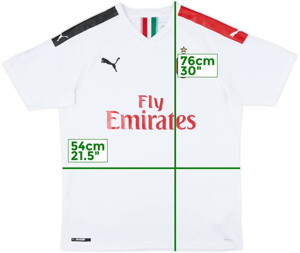 2019-20 AC Milan Away Shirt - 9/10 - (L)