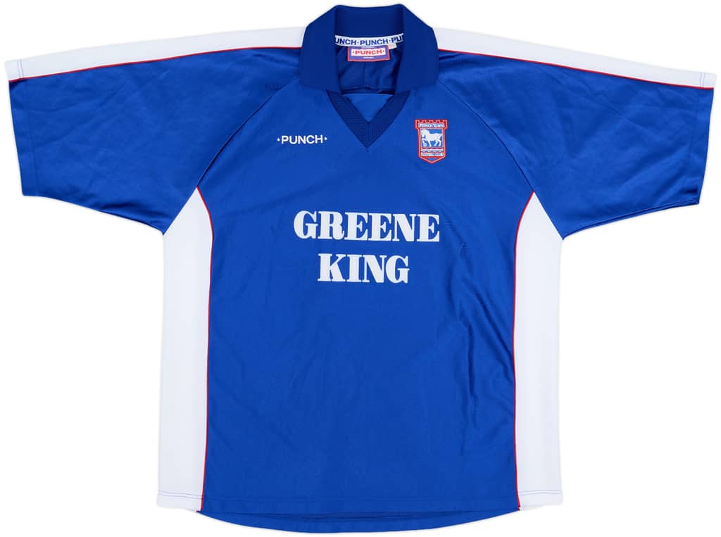 1999-01 Ipswich Home Shirt - 8/10 - (XL)