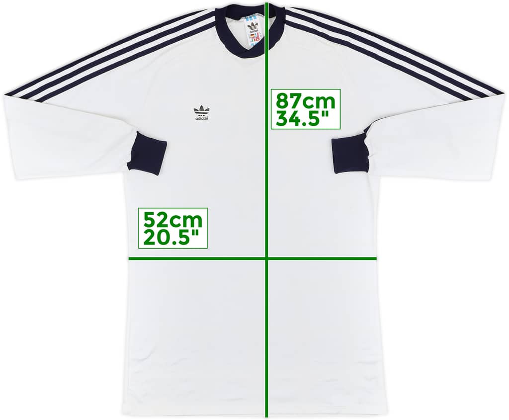1980s adidas Template L/S Shirt - 9/10 - (XL)