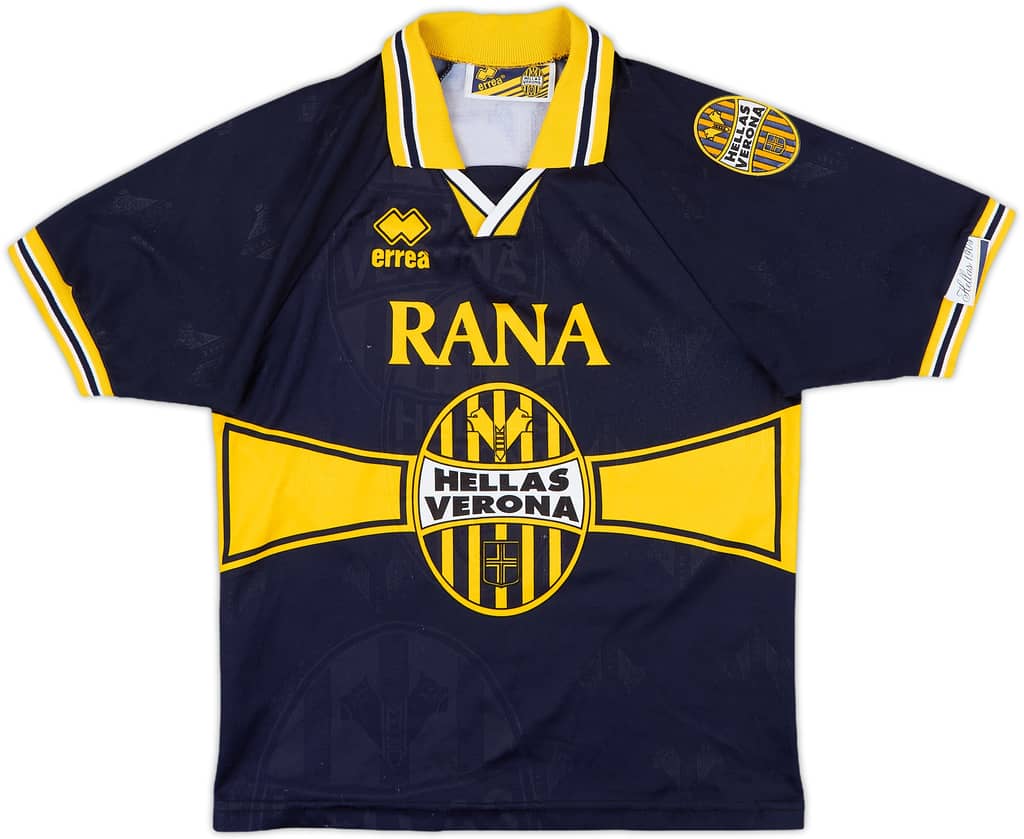 1995-96 Hellas Verona Home Shirt - 8/10 - (L.Boys)