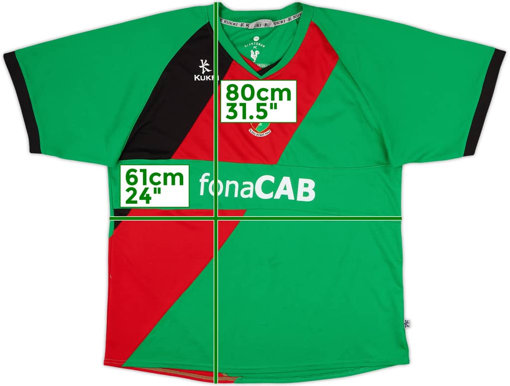 2011-12 Glentoran Home Shirt - 9/10 - (XXL)