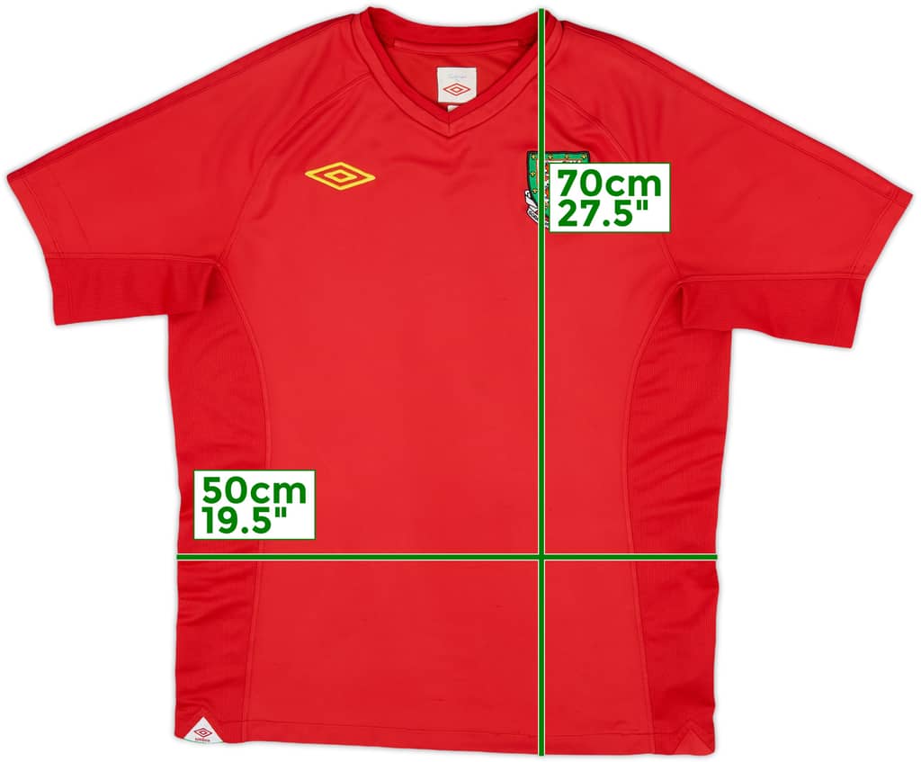 2010-11 Wales Home Shirt - 8/10 - (M)