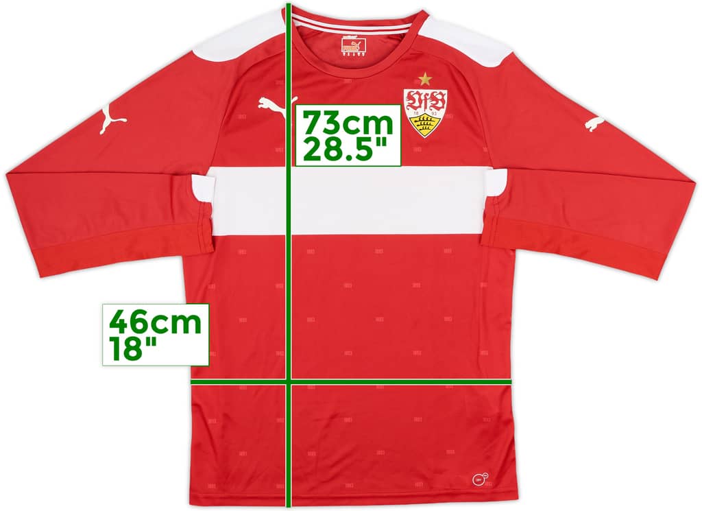 2014-15 Stuttgart Away L/S Shirt - 9/10 - (M)