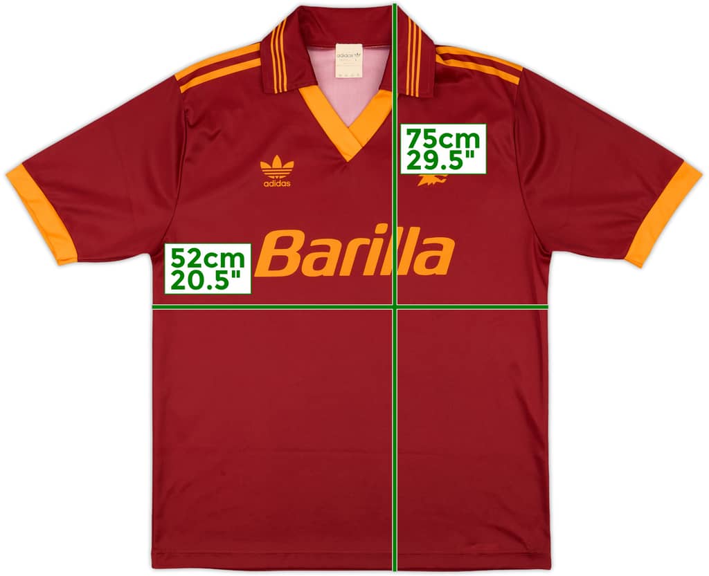 1992-94 Roma Home Shirt - 10/10 - (L)