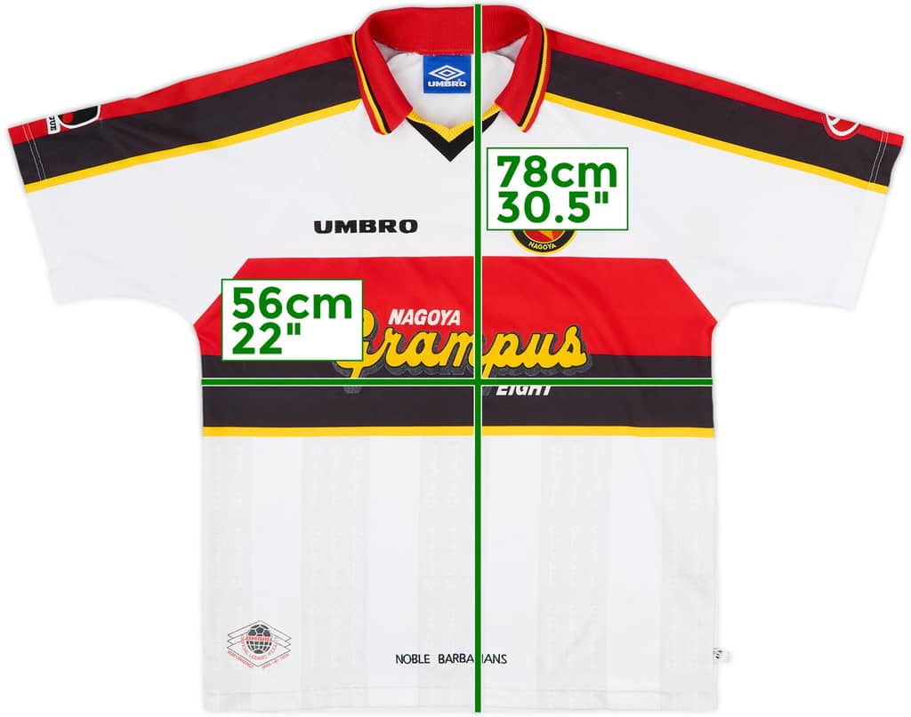 1997-98 Nagoya Grampus Eight Away Shirt - 9/10 - (M/L)