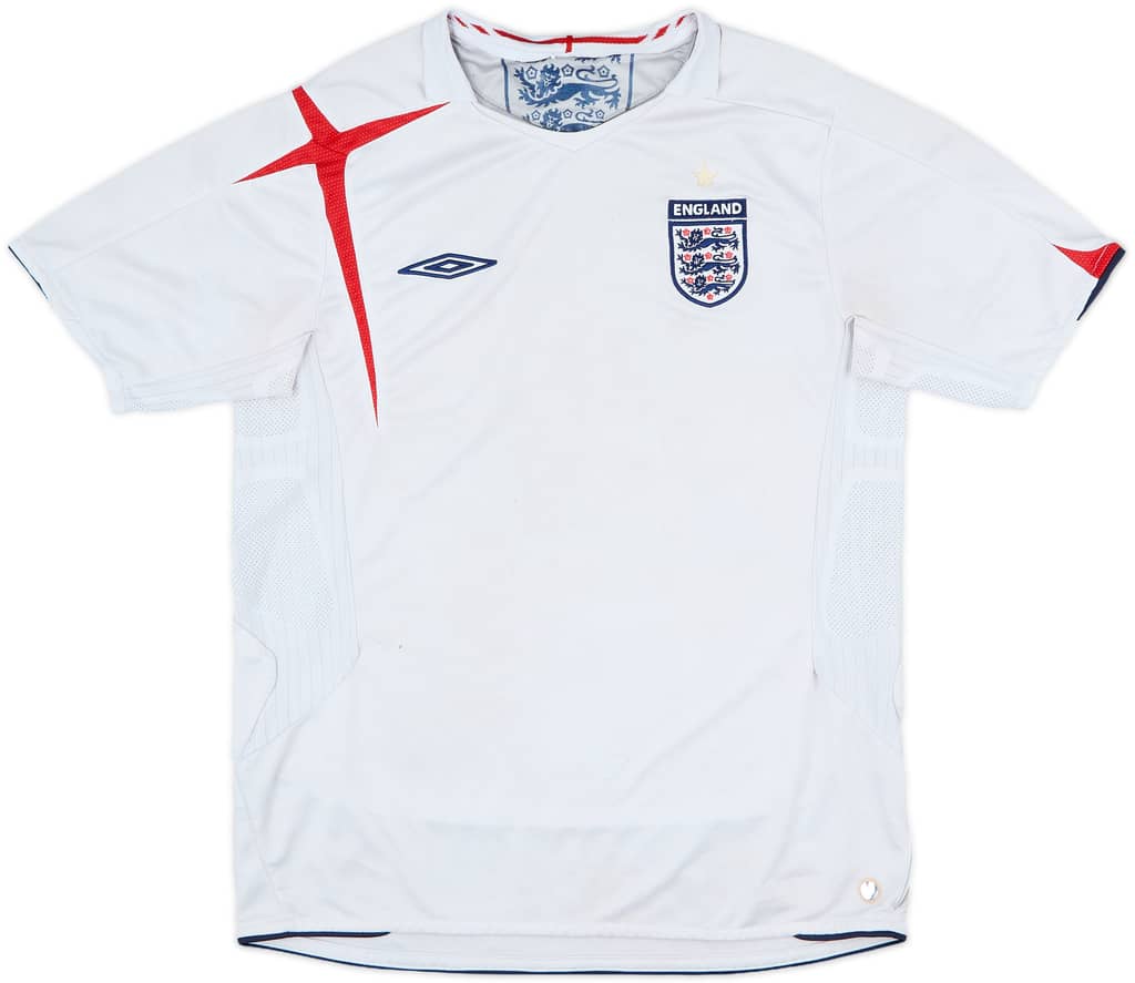 2005-07 England Home Shirt - 4/10 - (M)