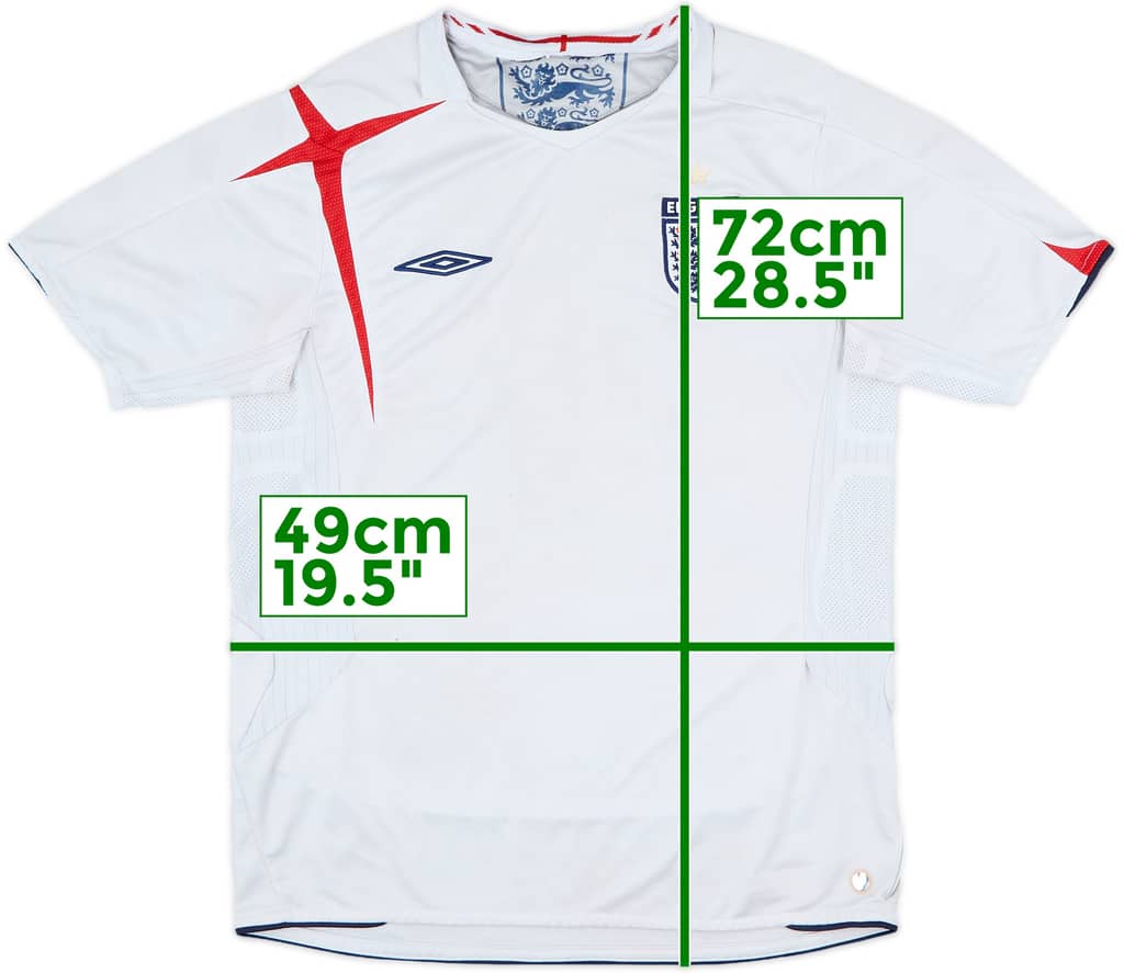 2005-07 England Home Shirt - 4/10 - (M)