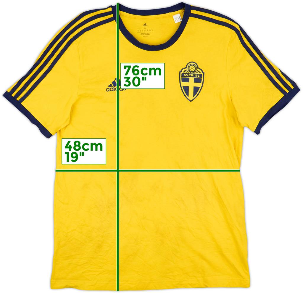 2022-23 Sweden adidas Cotton Shirt - 7/10 - (M)