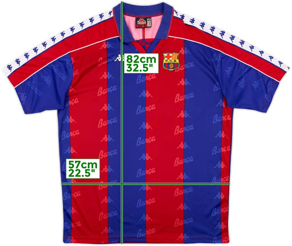 1992-95 Barcelona Home Shirt - 9/10 - (XL)