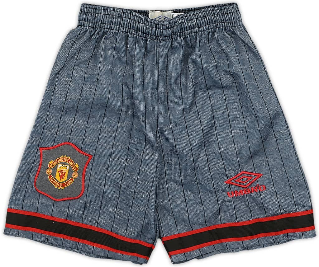 1995-96 Manchester United Away Shorts - 9/10 - (M.Boys)