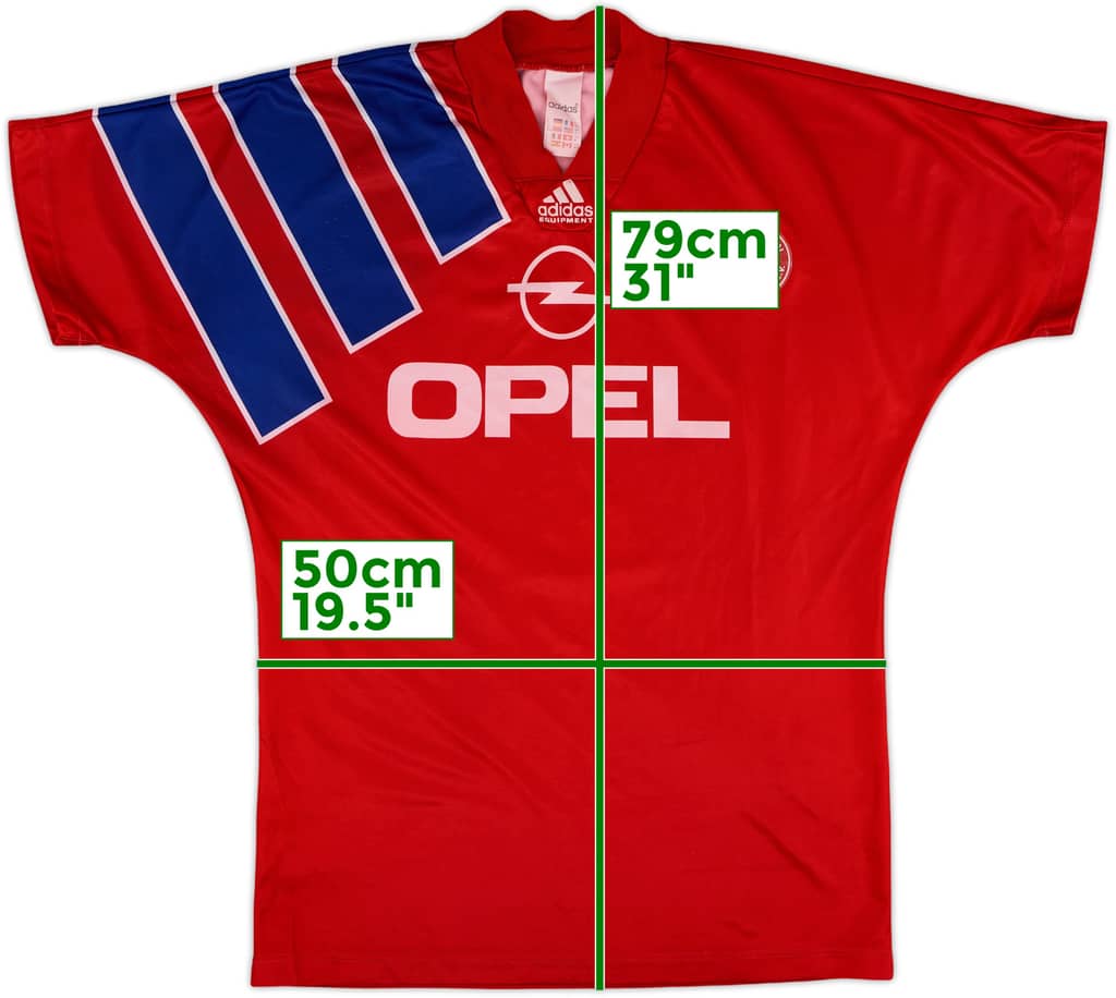 1991-93 Bayern Munich Home Shirt - 8/10 - (M/L)