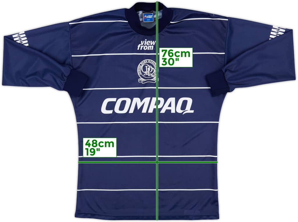 1995-96 QPR Away L/S Shirt - 10/10 - (M)