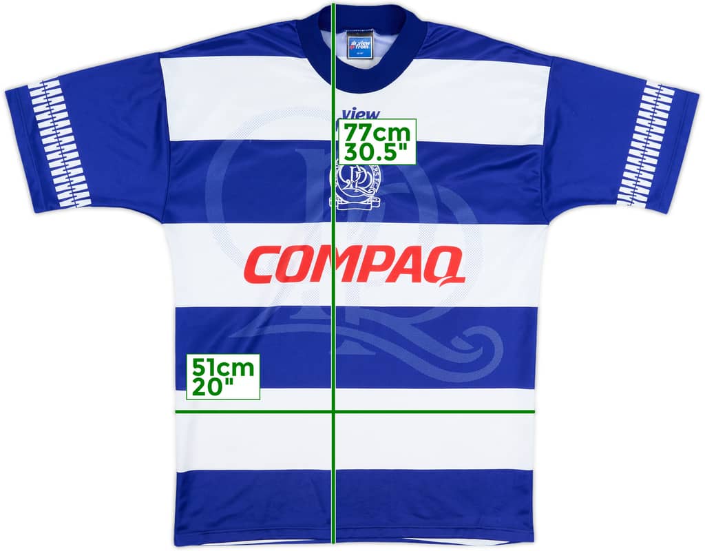 1995-96 QPR Home Shirt - 9/10 - (M)