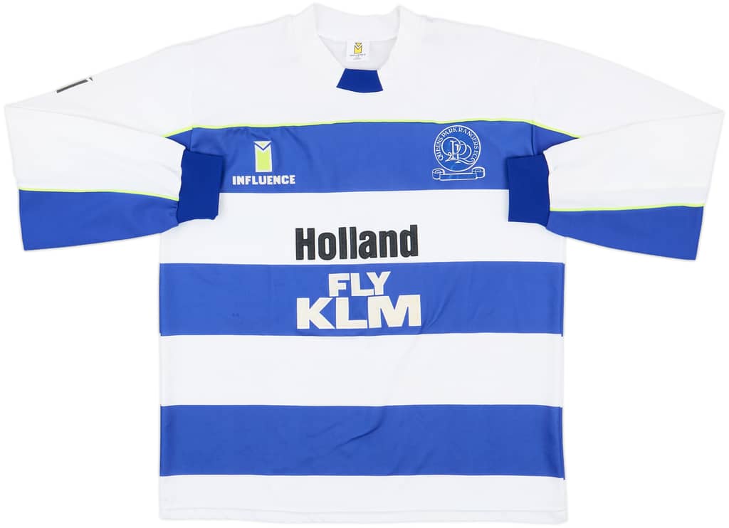 1989-90 QPR Home L/S Shirt - 8/10 - (L)