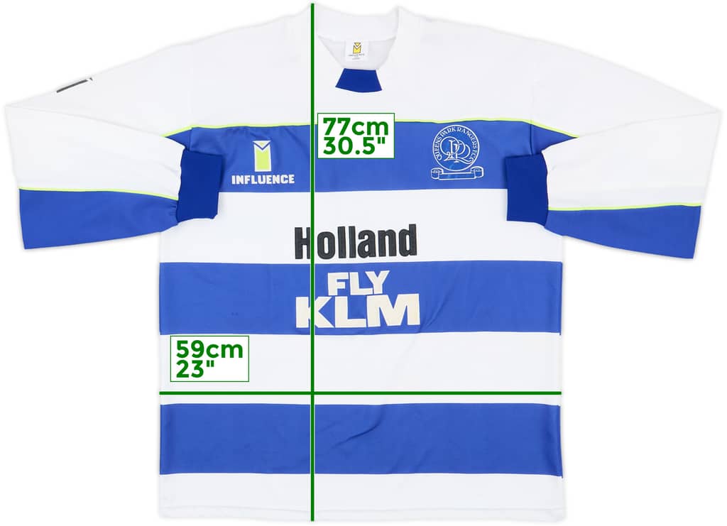 1989-90 QPR Home L/S Shirt - 8/10 - (L)