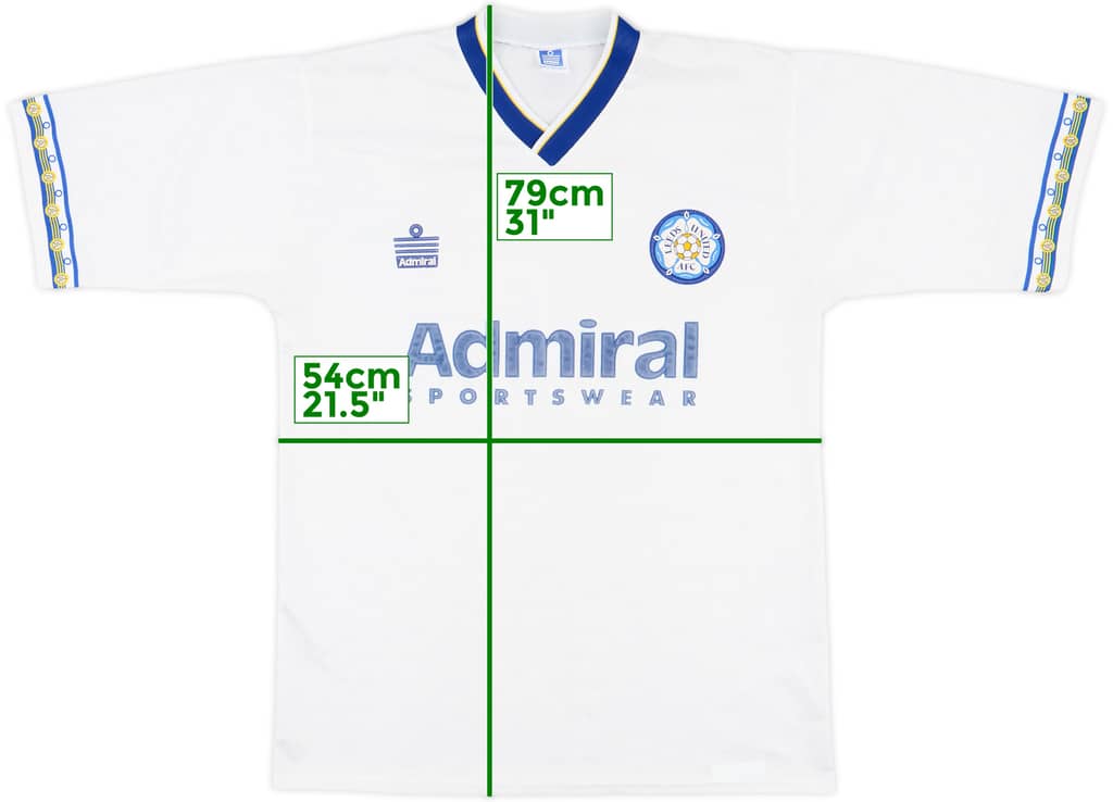 1992-93 Leeds United Home Shirt - 8/10 - (L)