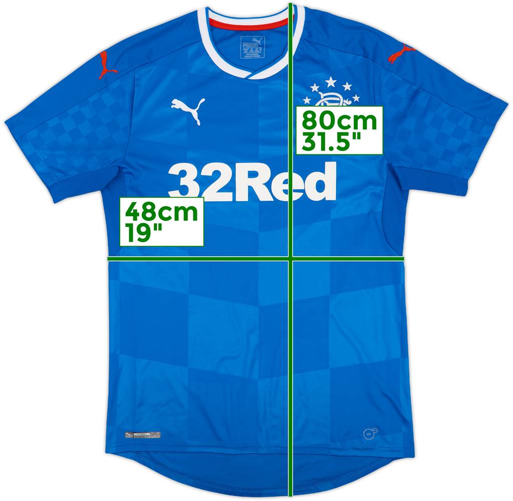 2016-18 Rangers Home Shirt - 8/10 - (M)