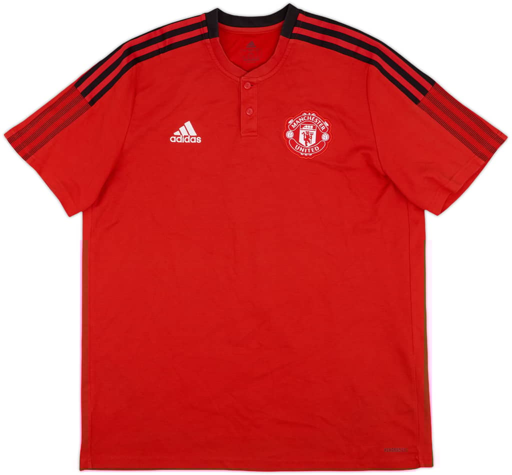 2021-22 Manchester United adidas Polo Shirt - 8/10 - (XL)