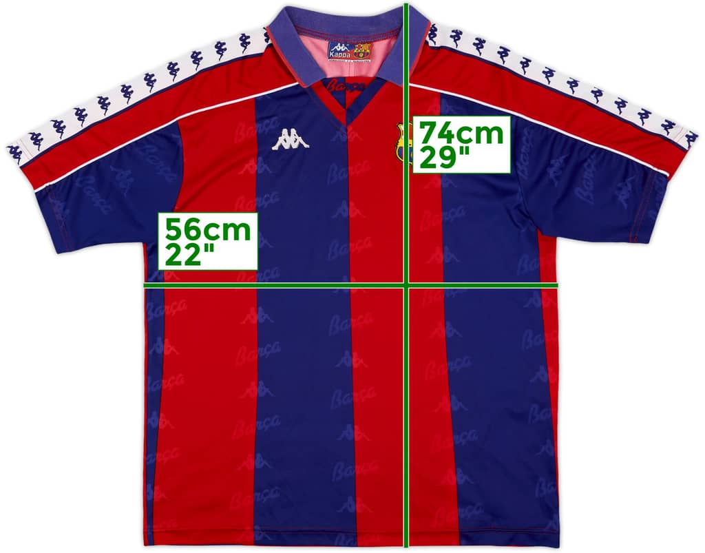 1992-95 Barcelona Home Shirt - 8/10 - (L)